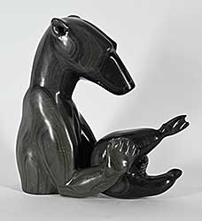 #1240 ~ Kavik - Untitled - Bear with Seal Catch