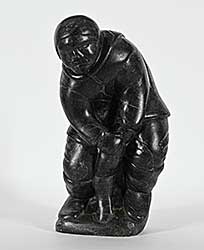 #1258 ~ Kuanana - Untitled - Hunter Pulling Seal from Ice