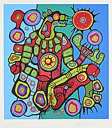 #1281 ~ Morrisseau - Untitled - Androgyny - Erotic Bear