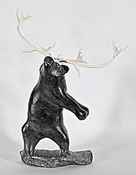#1293 ~ Nuilaalik - Untitled - Standing Bear with Antlers