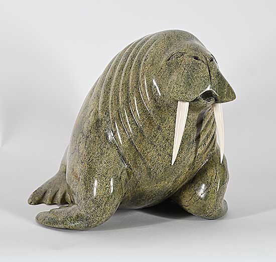#1368 ~ Saviadjuk - Untitled - Large Walrus