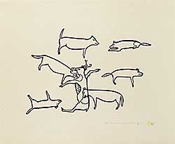 #1337 ~ Qarliksaq - Wolves Eating Caribou  #28/35