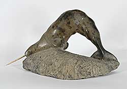 #1340 ~ Qimirpik - Untitled - Hunched Narwhal