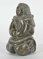 #1341 ~ Qimirpik - Untitled - Kneeling Figure