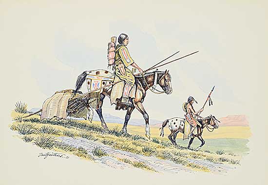 #1415 ~ Tailfeathers - Untitled - Two Riders