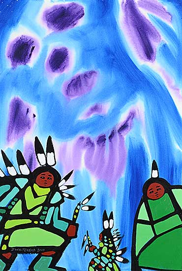 #1465 ~ Whitehead - Untitled - Ancestors Watching