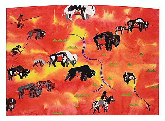 #1466 ~ Williams - Plains Buffalo - Trackers