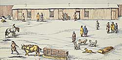 #1414 ~ Standing Alone - Interior - Old Fort Calgary, 1879  #8/99
