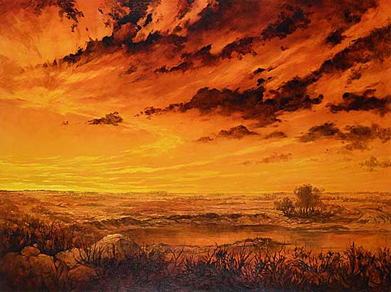#53 ~ Brown - Untitled - Prairie Sunset