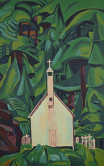 #70 ~ Carr - Church at Yuquot Village [formerly Indian Church or White Church]