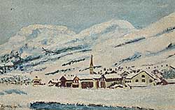 #9 ~ Arbuckle - Untitled - Village in the Snow