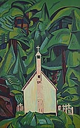 #70 ~ Carr - Church at Yuquot Village [formerly Indian Church or White Church]