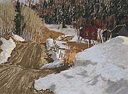 #72 ~ Champagne - Melting Snow Banks - St. Sixte, Que.