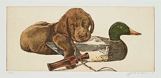 #88 ~ Cowin - Lab with Mallard Decoy  #10/50