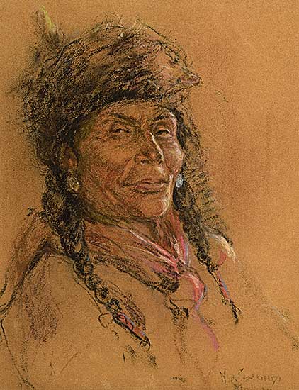 #106 ~ de Grandmaison - Portrait of a Cree Man