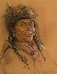#106 ~ de Grandmaison - Portrait of a Cree Man