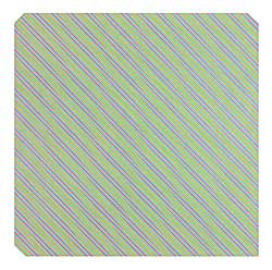#129 ~ Farrell - Untitled - Pink, Blue and Orange Stripes