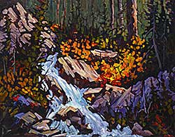 #130 ~ Faye Nelson - Woodland Stream [Lake O'Hara Area]