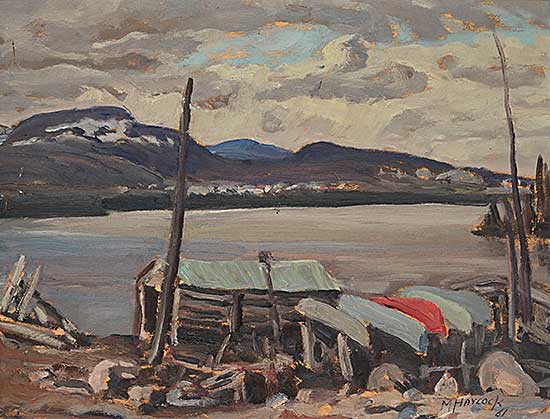 #162 ~ Haycock - Untitled - Camp on the Lake