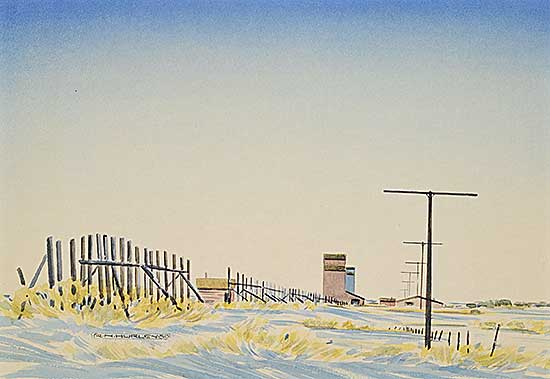 #181 ~ Hurley - Untitled - Winter Fence Line
