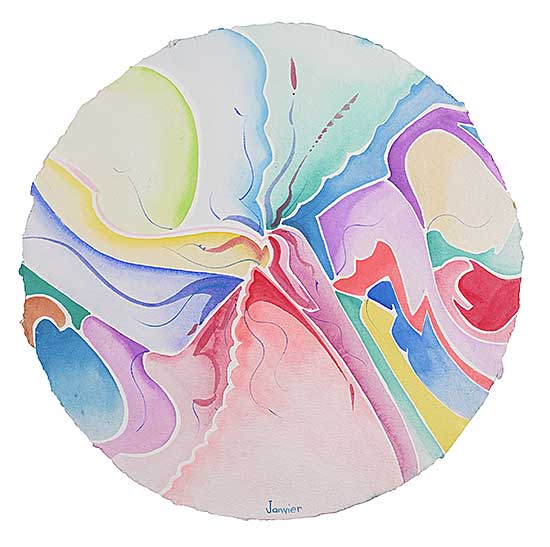 #188 ~ Janvier - Untitled - Swirling Circle