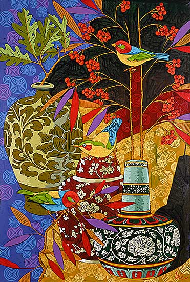 #227 ~ Leier - Exotic Still Life with Favourite Birds X