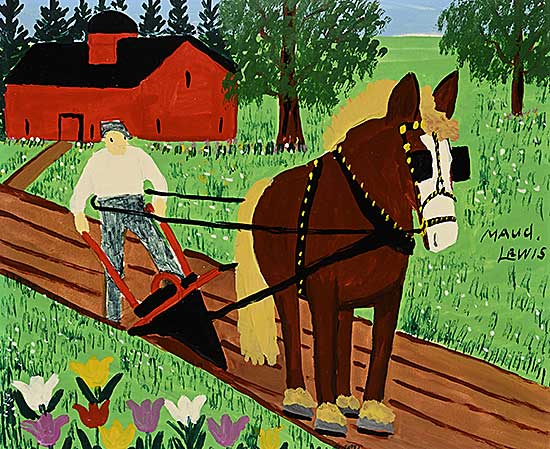 #236 ~ Lewis - Untitled - Farmer Plowing with a Single Horse