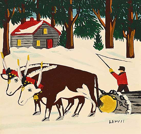 #237 ~ Lewis - Oxen Pulling a Log