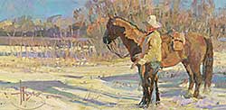 #173 ~ Hinz - Untitled - Cowboy in the Snow