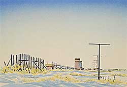 #181 ~ Hurley - Untitled - Winter Fence Line