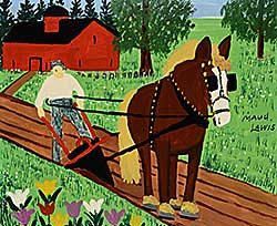 #236 ~ Lewis - Untitled - Farmer Plowing with a Single Horse