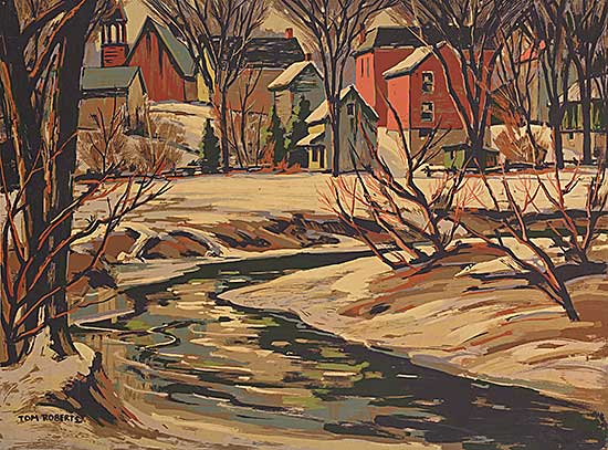 #316 ~ Roberts - Village in Winter