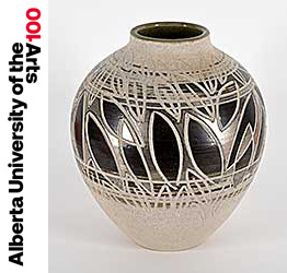 #245 ~ Lindoe - Untitled - Fish and Reeds Pot