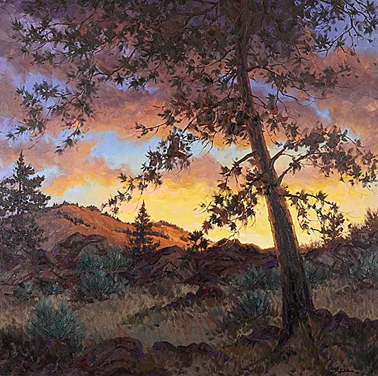 #398 ~ Wood - Ponderosa Sunset