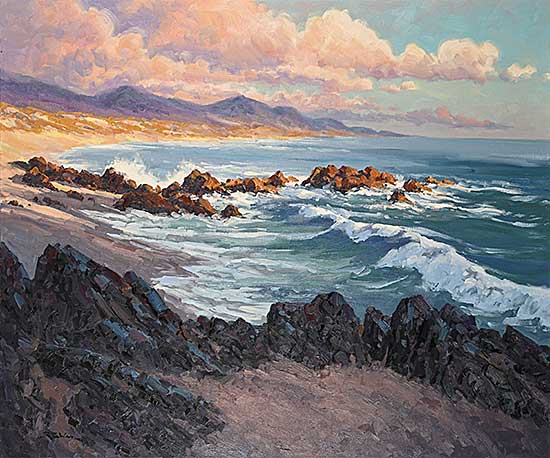 #399 ~ Wood - Sunset Rocks