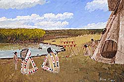 #323 ~ Sapp - Untitled - Camp by the River